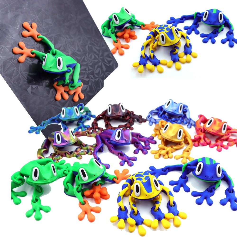 3D Printing Joint - Movable Joints 3D Printed Frog Model