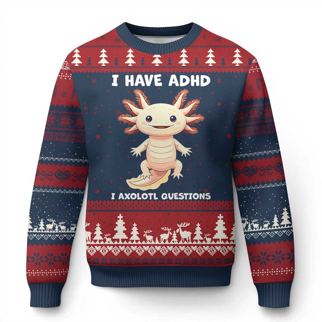 3D Printing Question - Cartoon Axolotl Pun Ugly Christmas Sweater