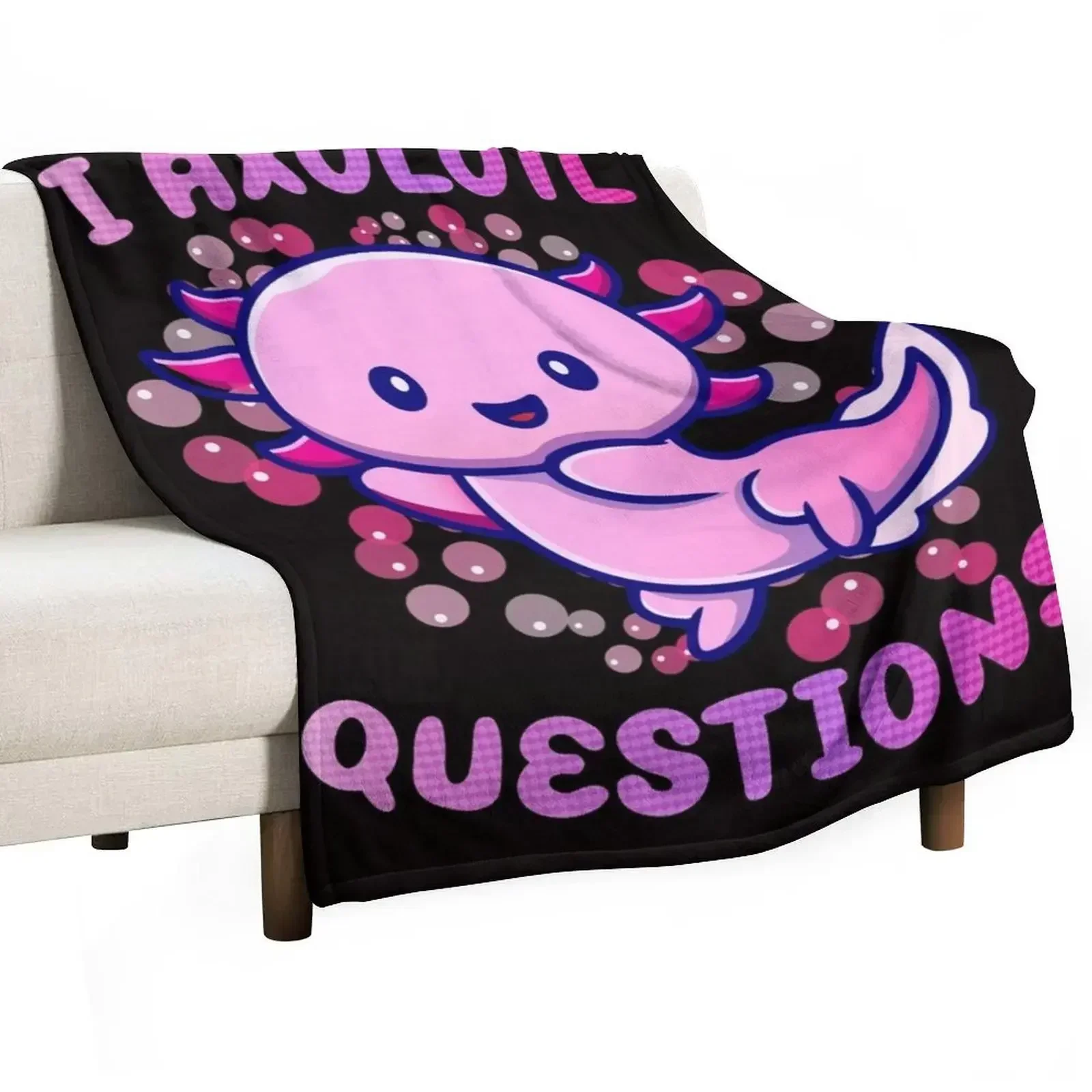 3D Printing Question - i axolotl questions Throw Blanket Cozy