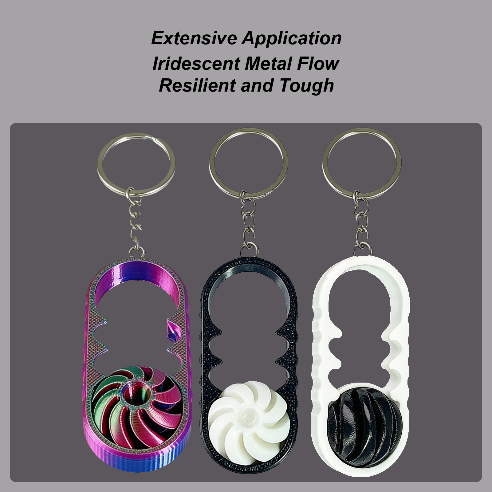 3D Printing With Pp - Key Chain Fidget 3D Printed Rotating