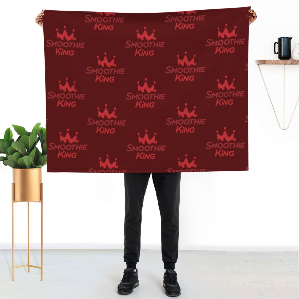 3D Printing Cafe - Smoothie King Cafe Throw Blanket Soft