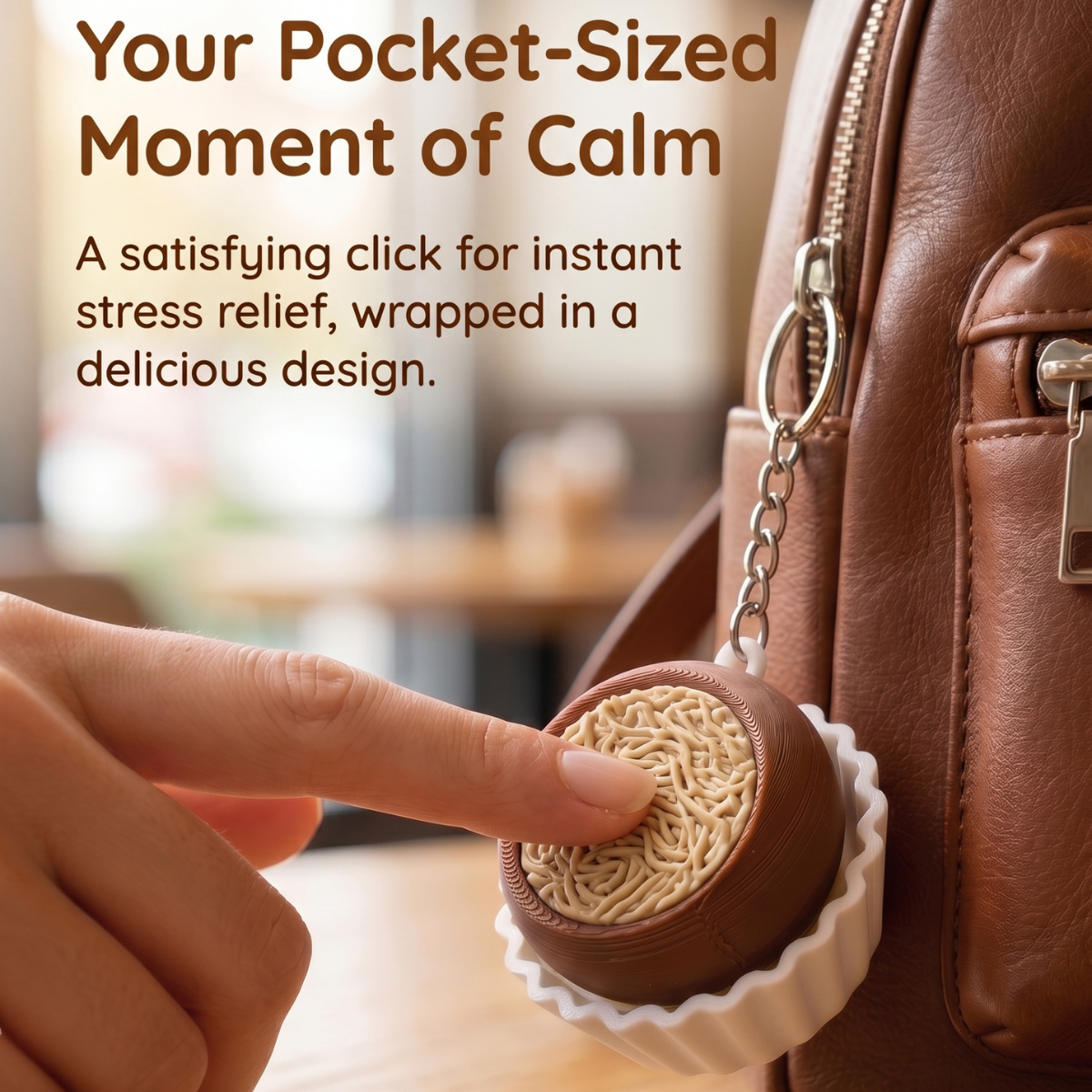 3D Printing Keychain - 3D printed Dubai chocolate soft cookie