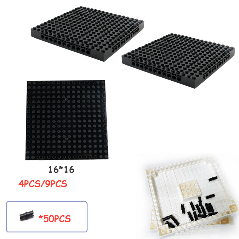 Build Plate - 4PCS/9PCS 16*16 Hole Baseplate Technology Building