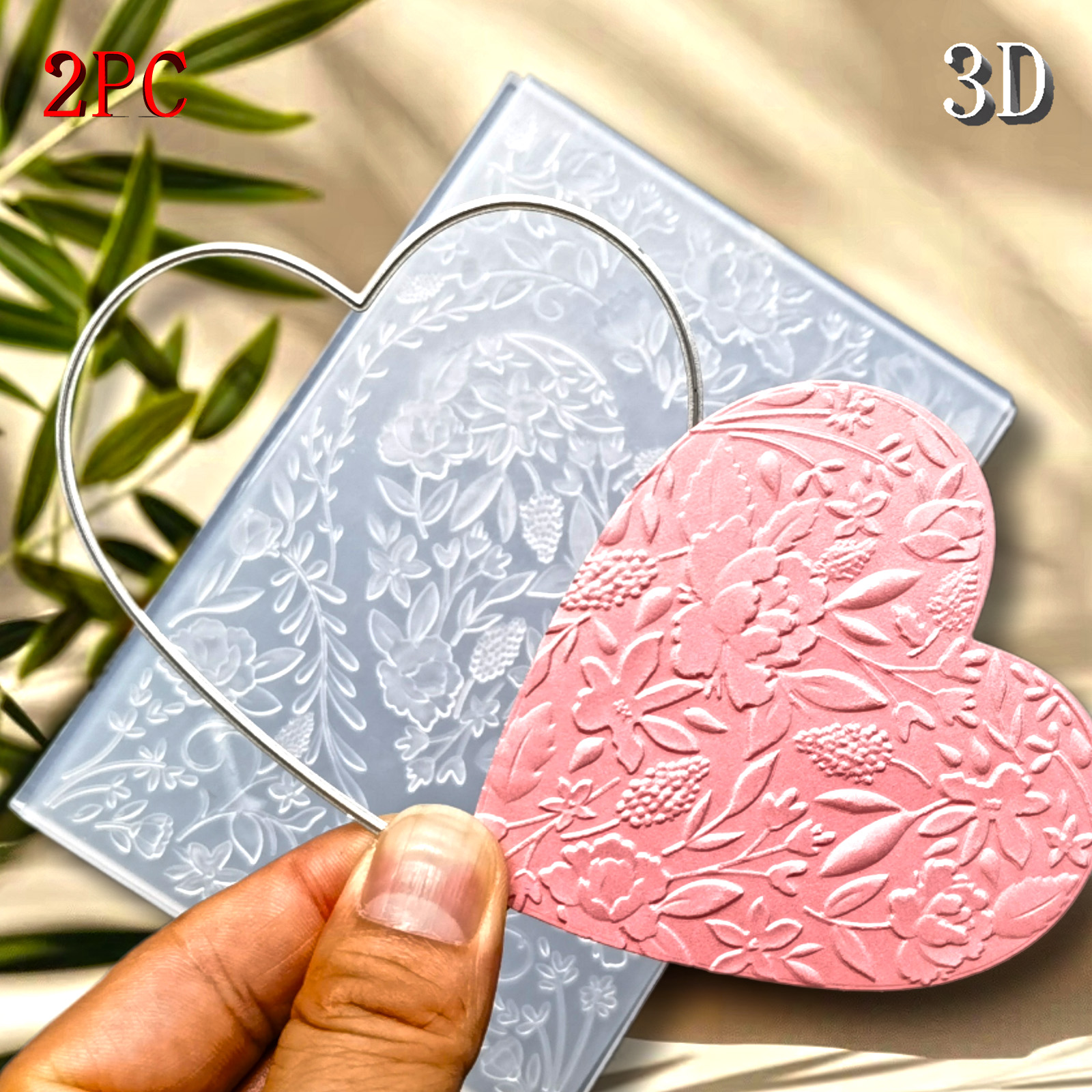 3D Printing With Pp - Heart shaped Flower Feast -3D Embossed