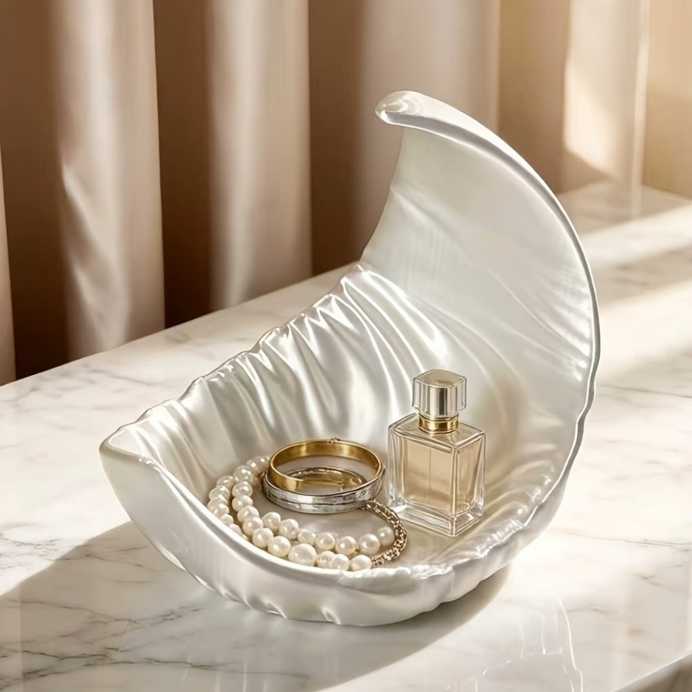 3D Printing With Pp - Moon-Shaped Jewelry Storage Tray Minimalist 3D