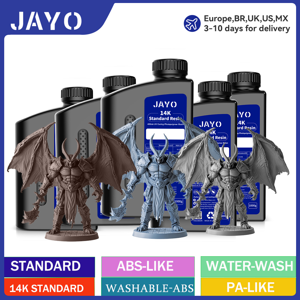 3D Printing Uv Sensitive Resin - JAYO 3D resin 5KG ABS-Like/Water washable/14k