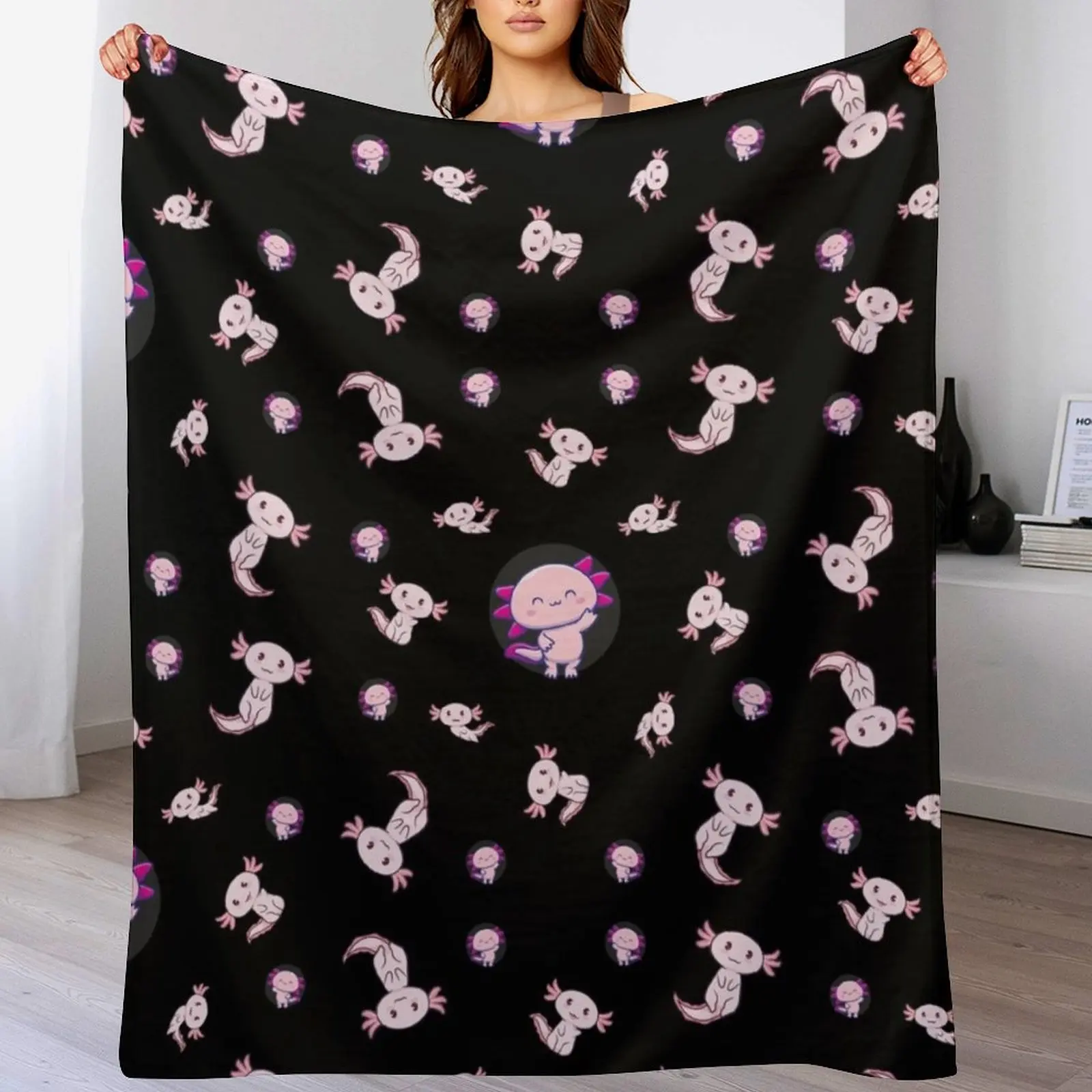 3D Printing Question - i axolotl questions Throw Blanket Color