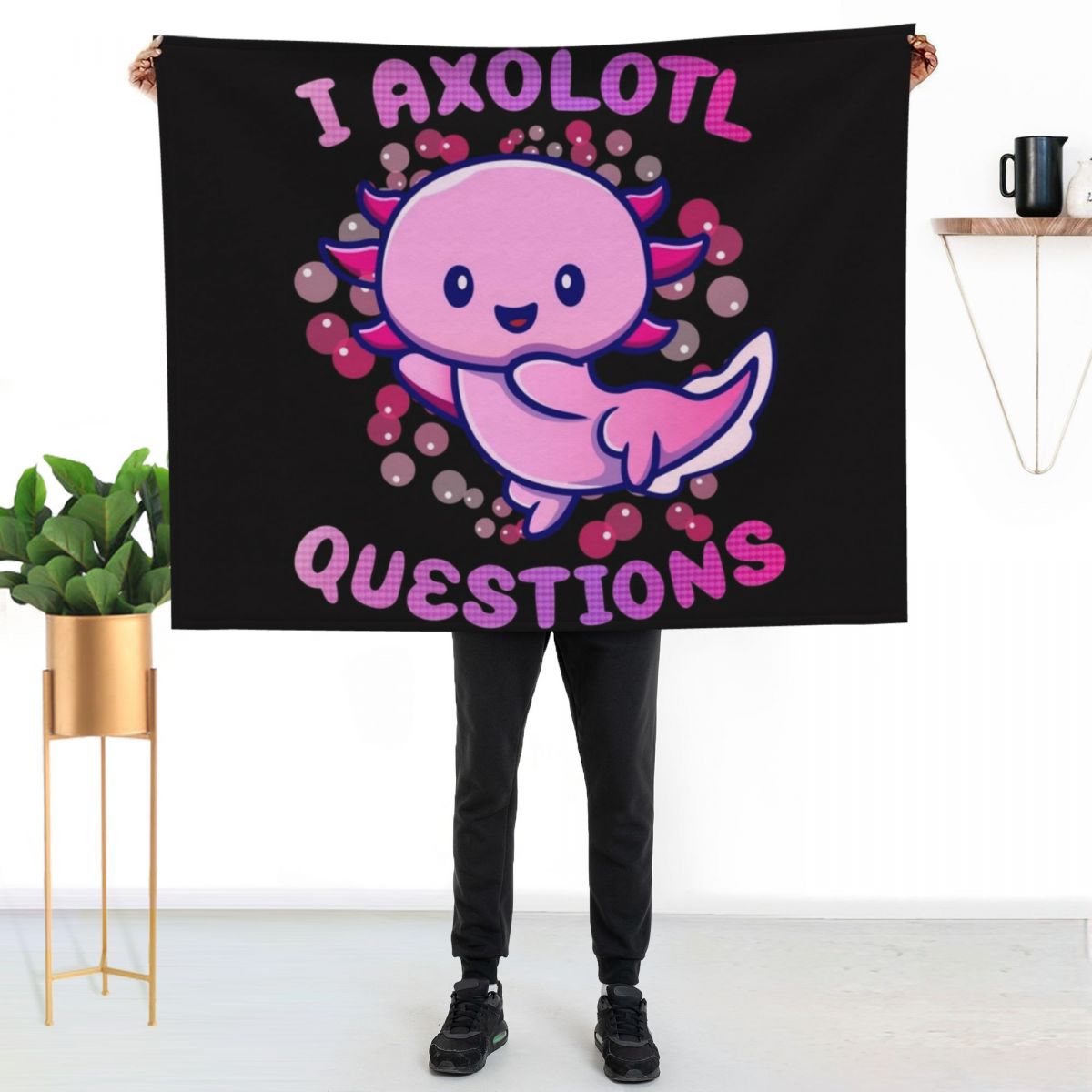 3D Printing Question - i axolotl questions Throw Blanket Travel