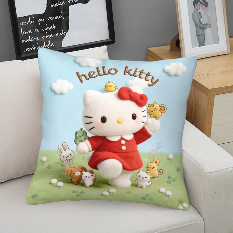 3D Printing With Pp - Sanrio Hello Kitty Throw Pillow 45x45cm
