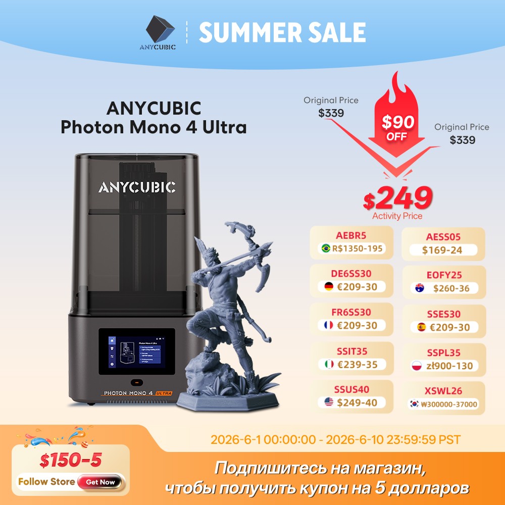 3D Printing Uv Sensitive Resin - ANYCUBIC Photon Mono 4 Ultra LCD
