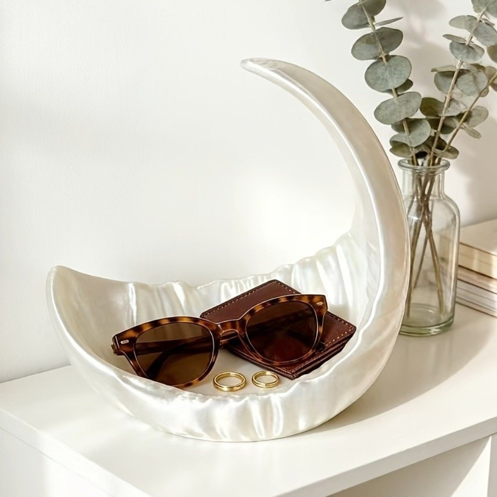 3D Printing With Pp - Moon-Shaped Jewelry Storage Tray Minimalist Nordic
