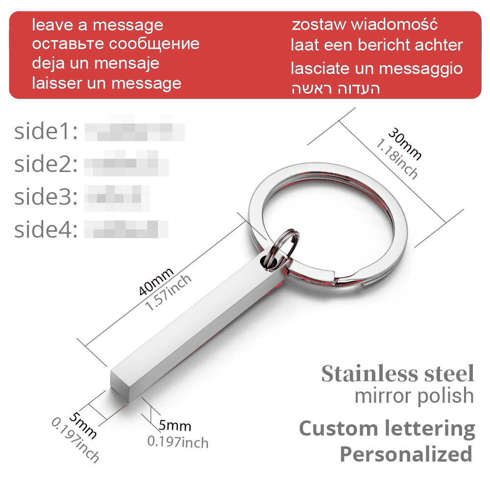 Stainless Steel Personalized K - огляд і ціна 3D Printing Keychain