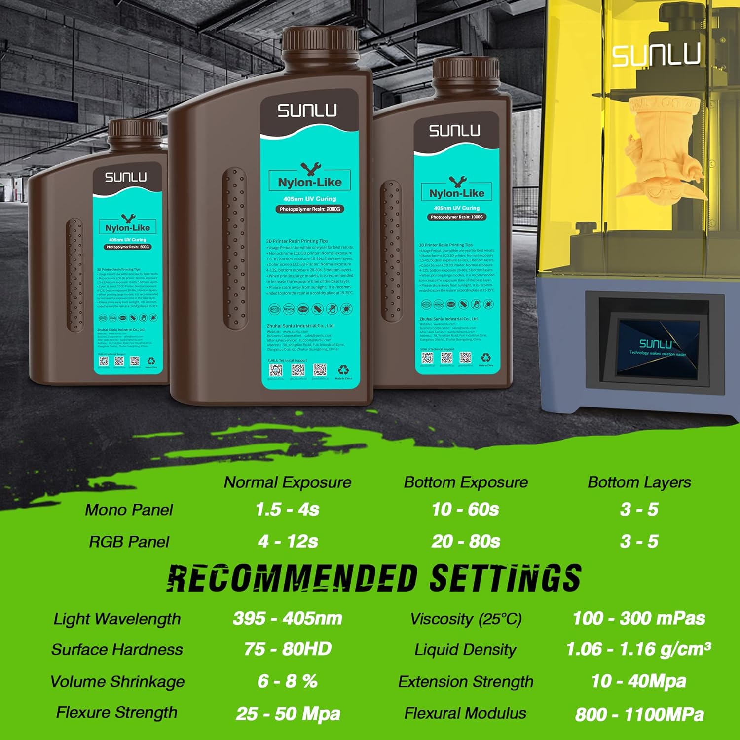 SUNLU 1KG Nylon-Like/Toughness - огляд і ціна 3D Printing Uv Sensitive Resin
