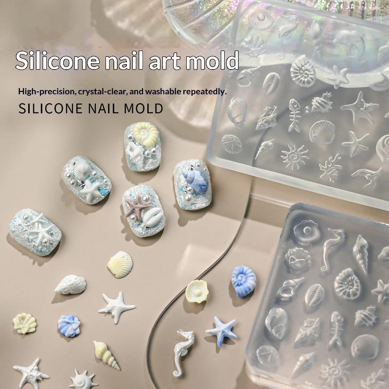 1PC Silicone Ocean Starfish Bu - огляд і ціна 3D Printing Nails