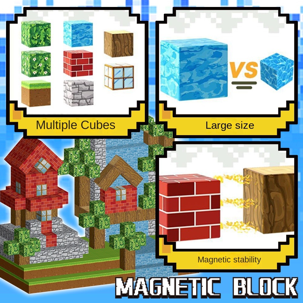 3D Magnetic Pixel Building Set - огляд і ціна 3D Printing Lego
