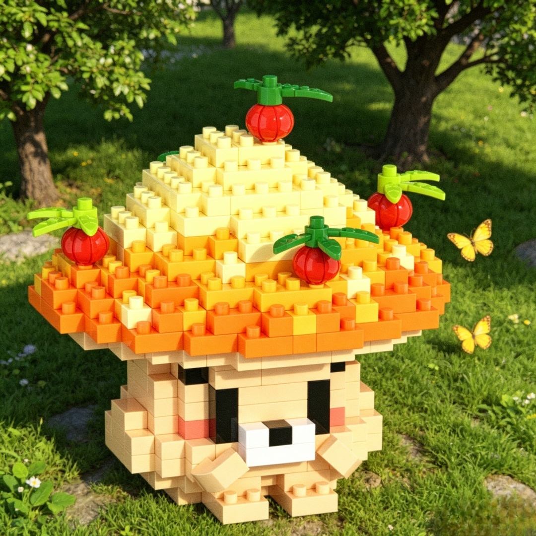 331pcs Mushroom 3D Puzzle Buil - огляд і ціна 3D Printing Lego