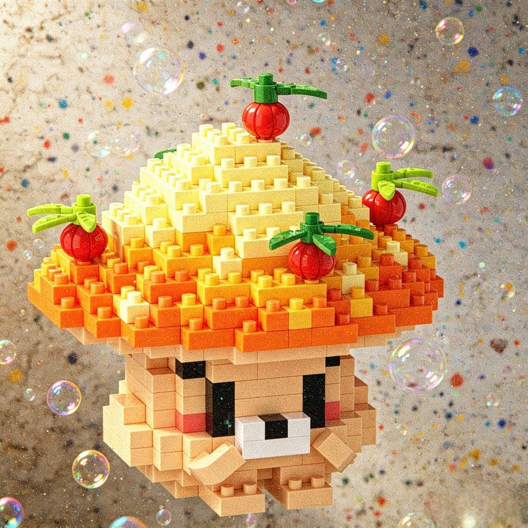 331pcs Mushroom 3D Puzzle Buil - огляд і ціна 3D Printing Lego