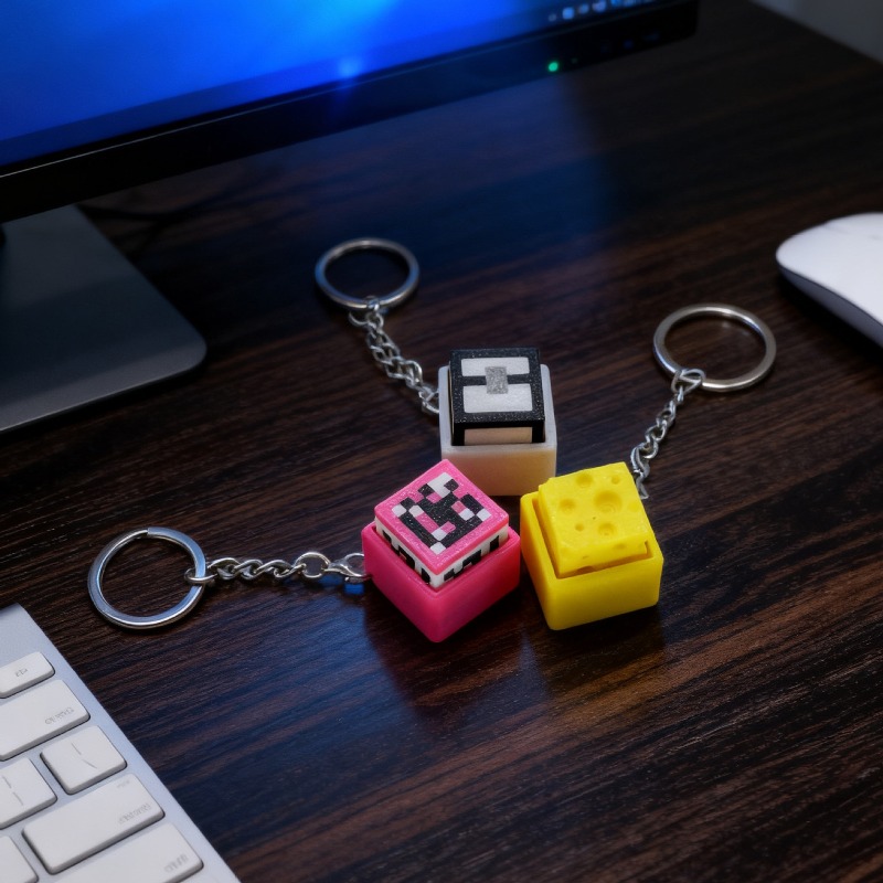 6pcs Hot 3D Printed Minecrafts - огляд і ціна 3D Printing Keychain