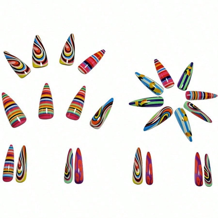 24PCS Long Almond 3D Swirl Col - огляд і ціна 3D Printing Lego