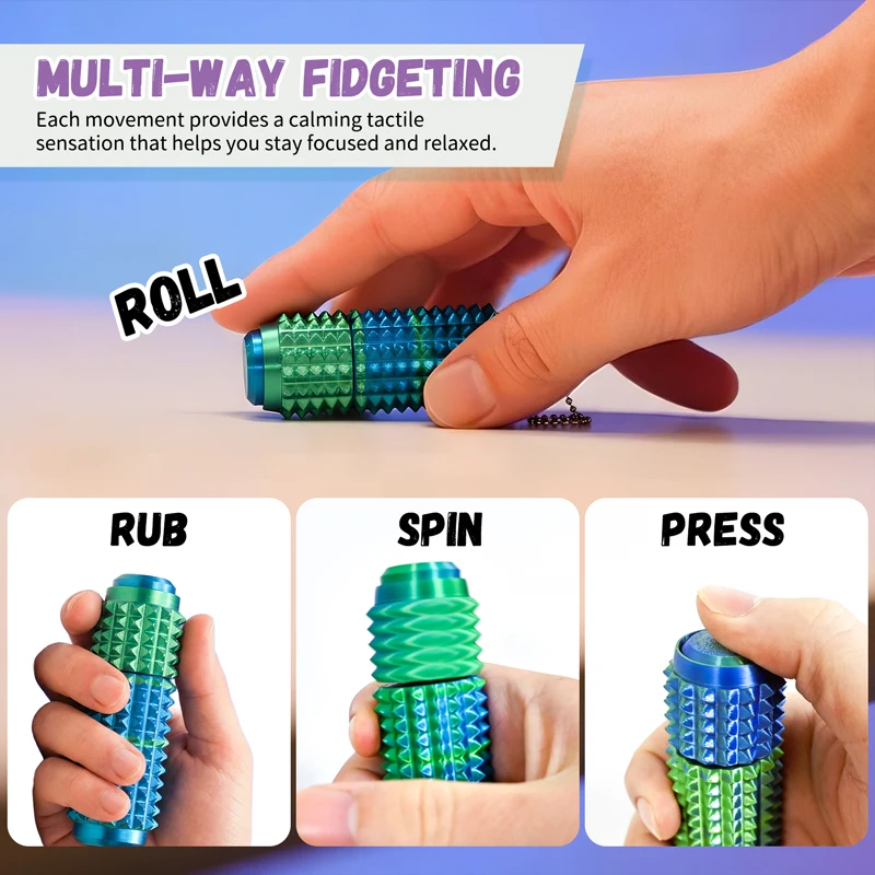 3D Printed Spiky Grippie Fidge - огляд і ціна 3D Printing Keychain