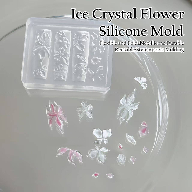 [F] 1 Pcs 3D Ice Crystal Flowe - огляд і ціна 3D Printing Nails