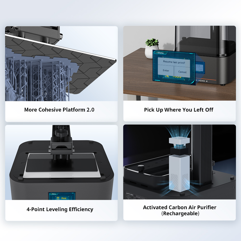 ANYCUBIC Photon Mono 4 AE Vers - огляд і ціна 3D Printing Uv Sensitive Resin