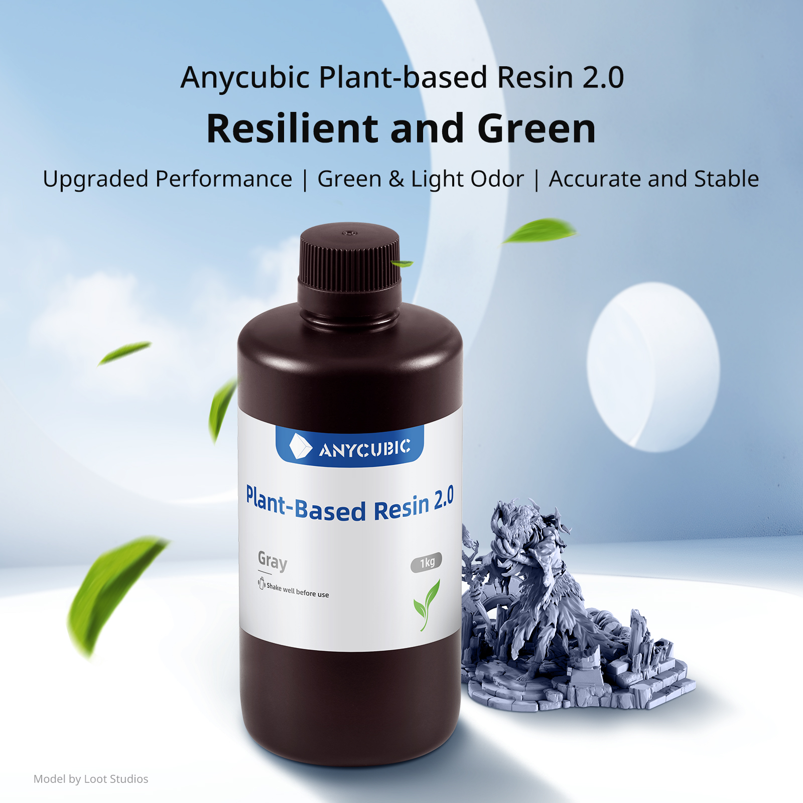 NEWEST ANYCUBIC ECO UV Resin 2 - огляд і ціна 3D Printing Uv Sensitive Resin