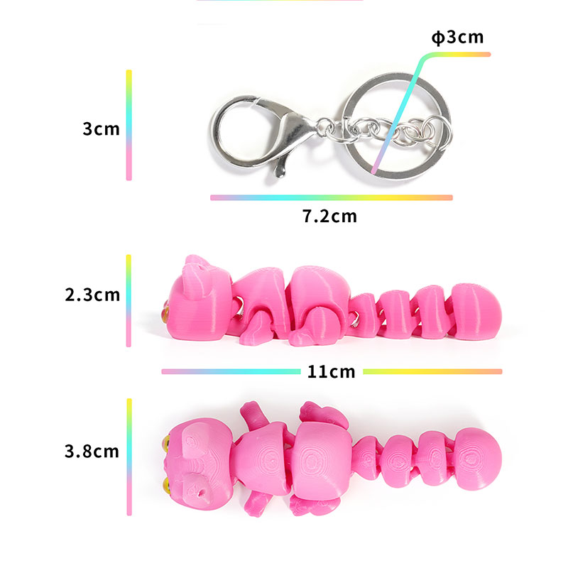 3D Printed Chameleon Keychain  - огляд і ціна 3D Printing Keychain