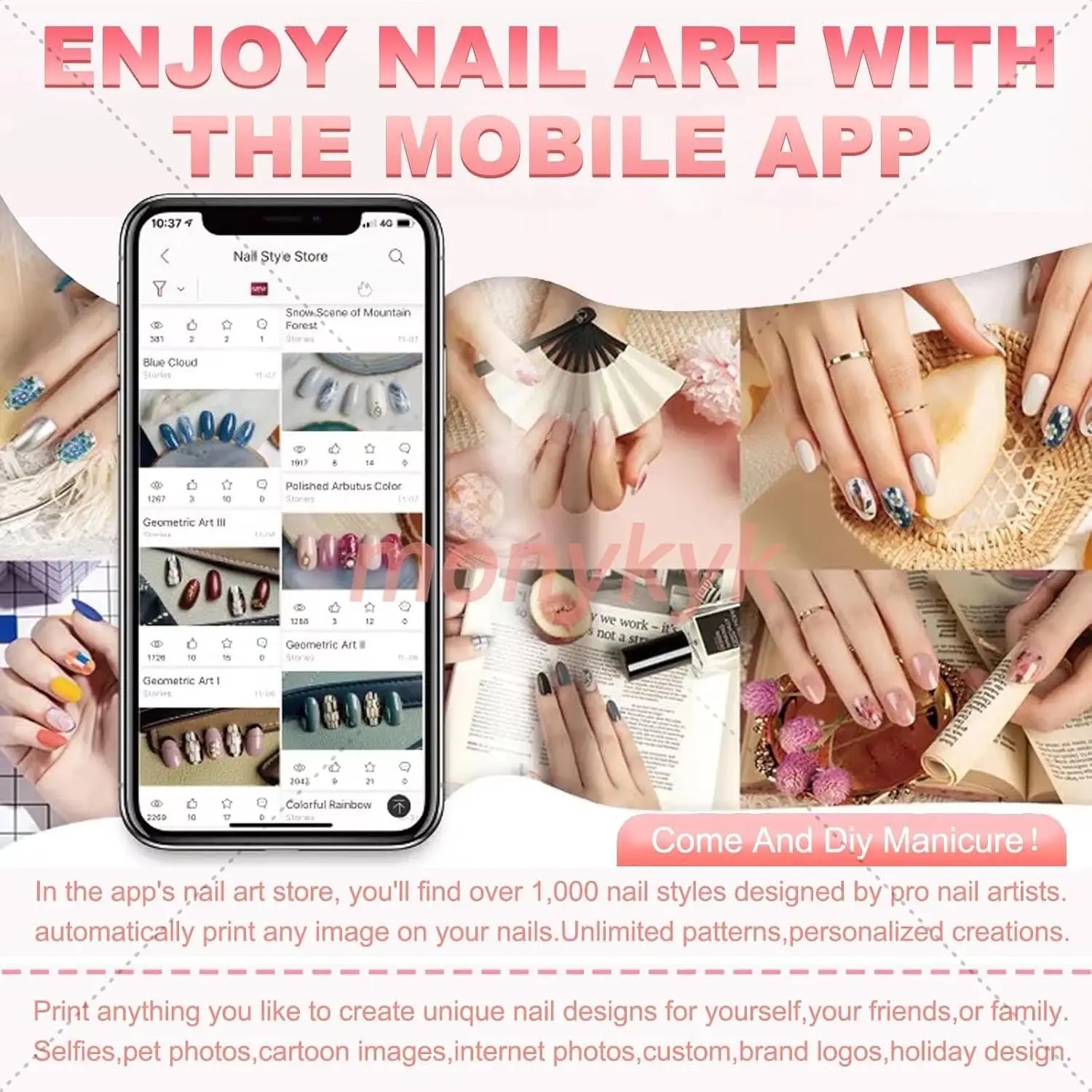 O2nails Nail Printer Machine K - огляд і ціна 3D Printing Design Software