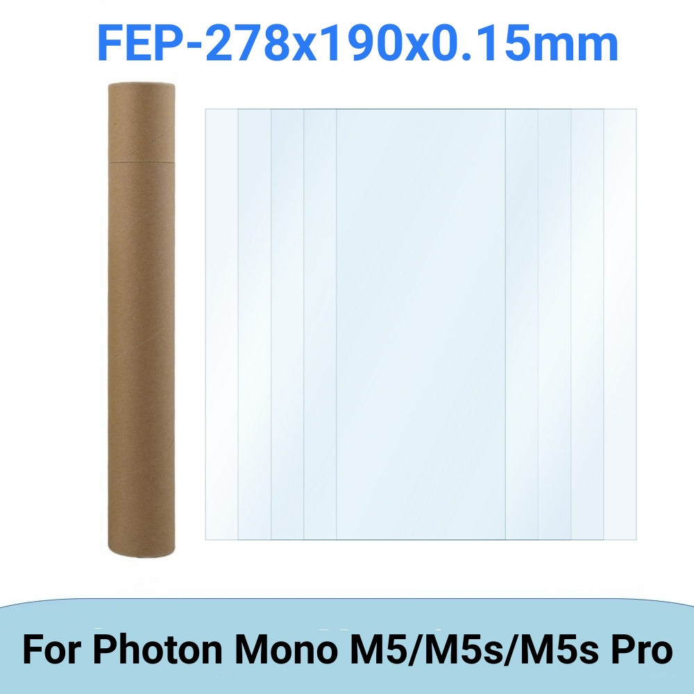 5 Pcs FEP Film 10.1 Inch 278*1 - огляд і ціна 3D Printing Uv Sensitive Resin