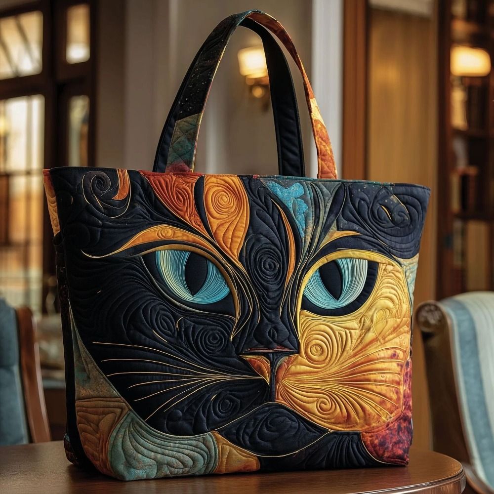 New Cat Pattern Quilted Tote B - огляд і ціна 3D Printing Quilting