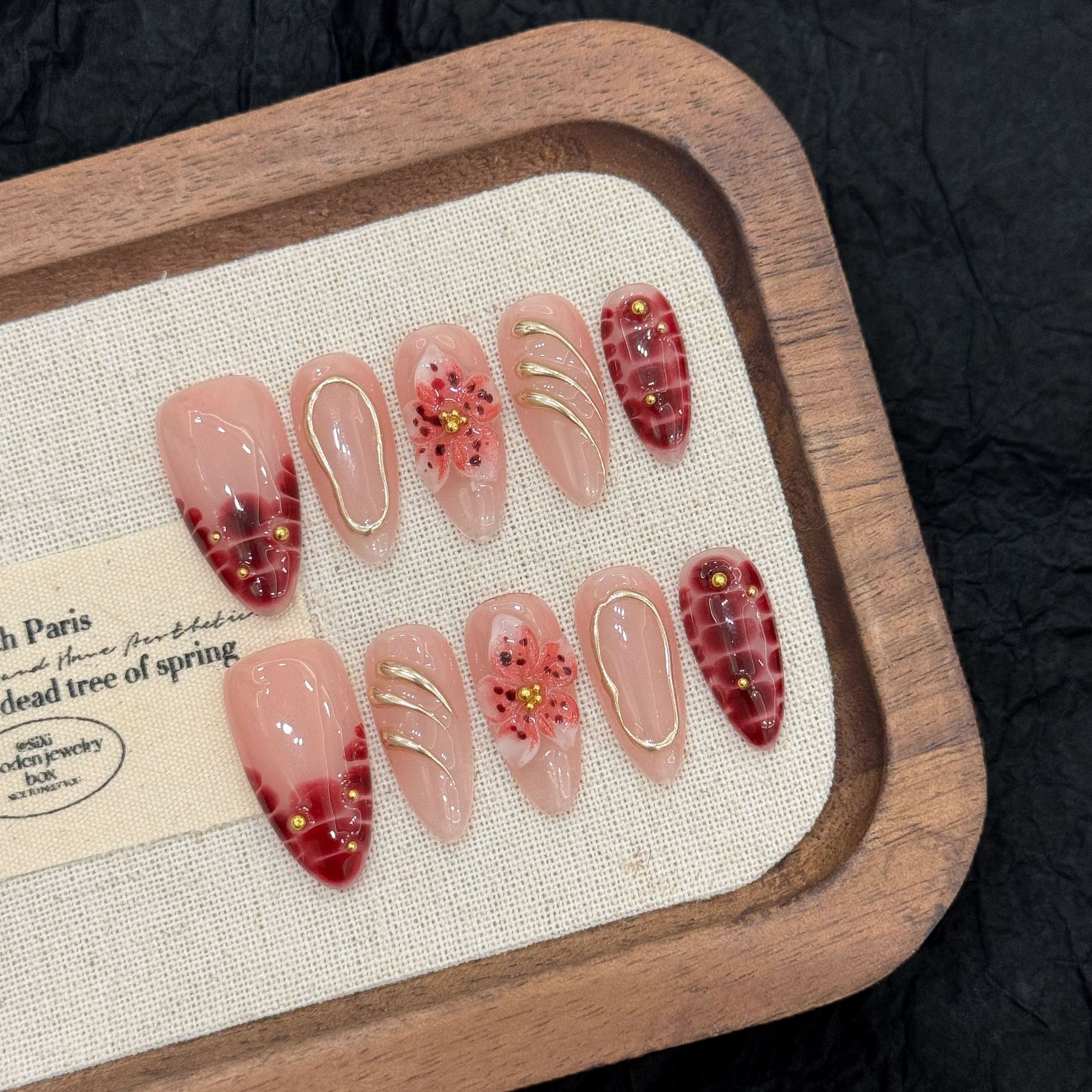 10pcs Crocodile Print French S - огляд і ціна 3D Printing Nails