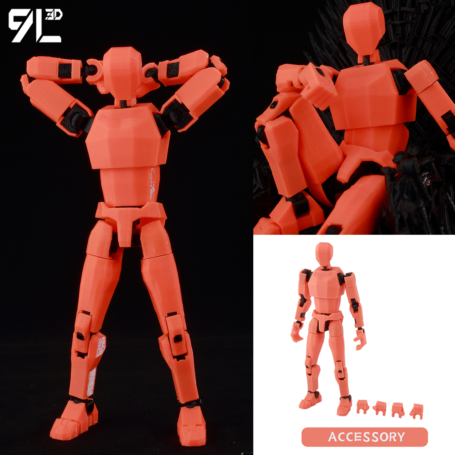 9L 3D Printed Articulated Dumm - огляд і ціна 3D Printing Joint