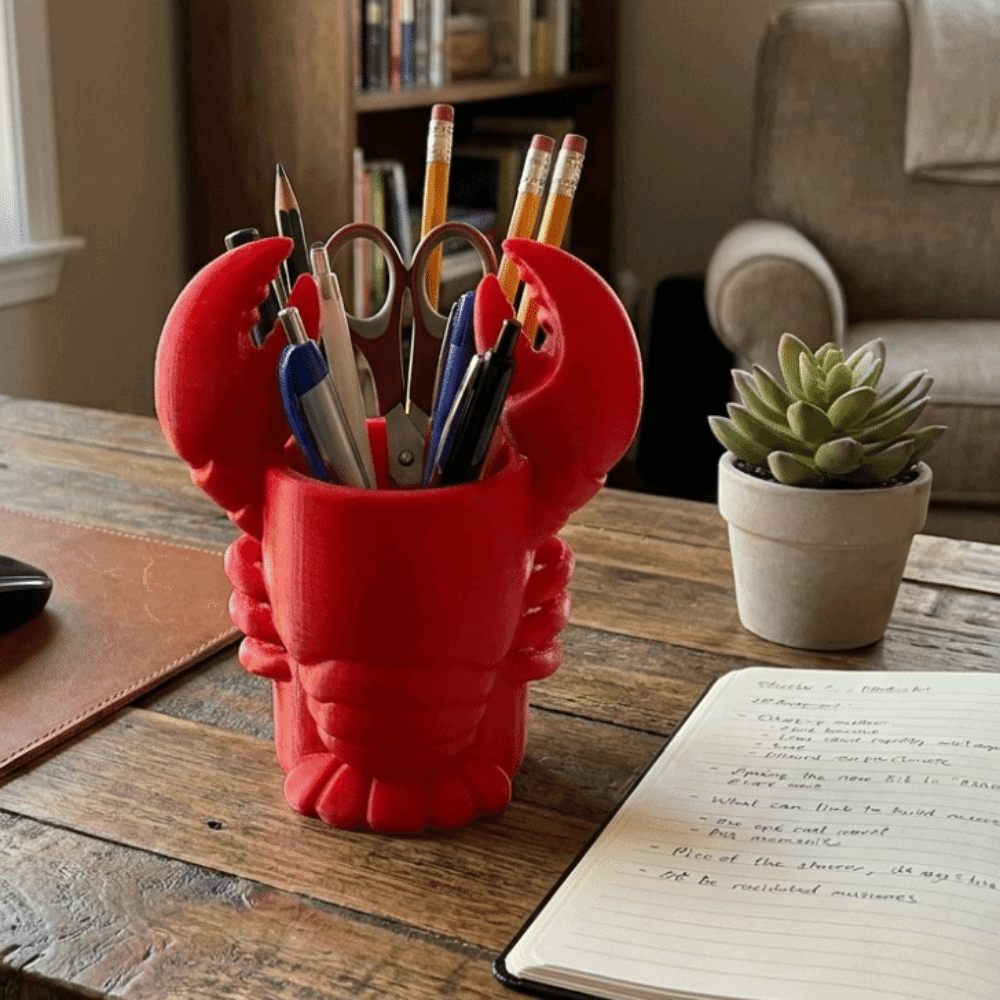 3D Printed Lobster-shaped Penc - огляд і ціна 3D Printing Cafe