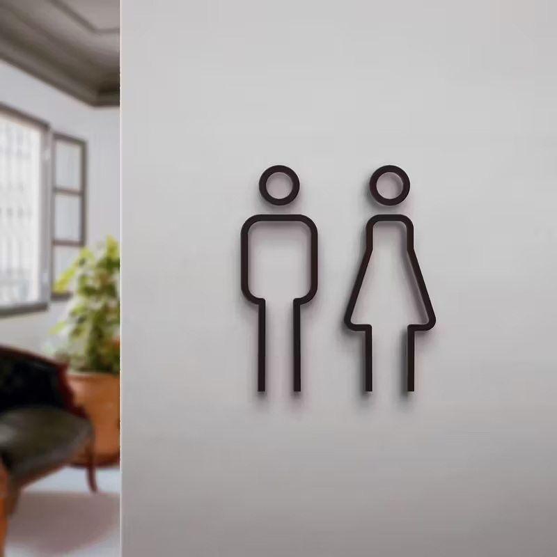 3D Printed Male Female Restroo - огляд і ціна 3D Printing Cafe