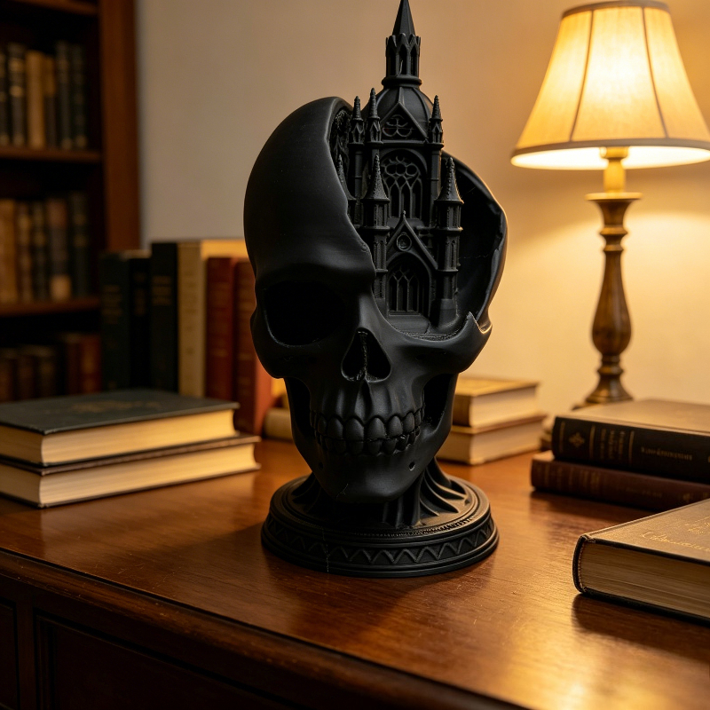 3D Printed Cathedral Skull Rel - огляд і ціна 3D Printing Cafe