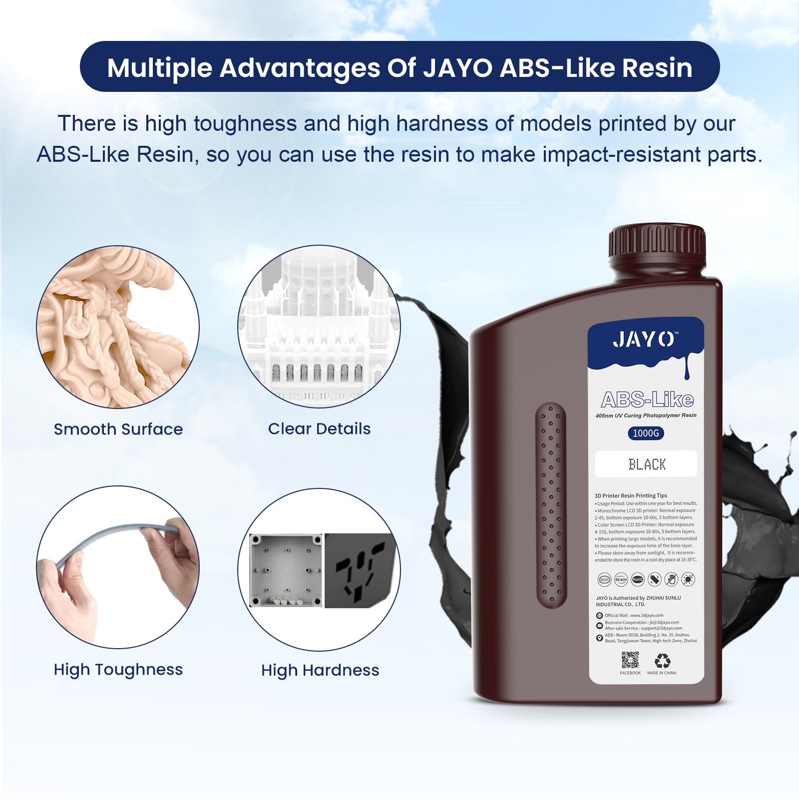 JAYO 3D resin 5KG ABS-Like/Wat - огляд і ціна 3D Printing Uv Sensitive Resin