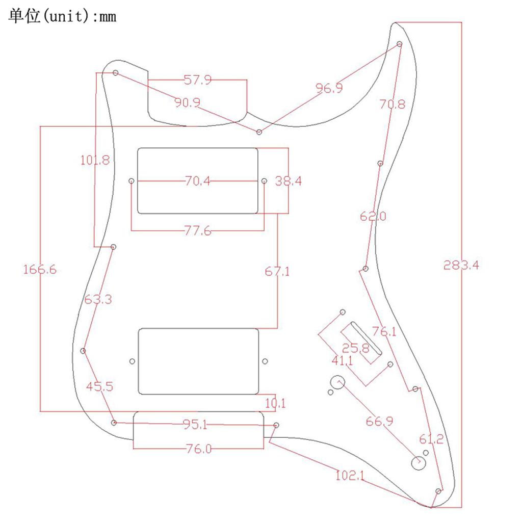 Electric Guitar Pickguard Plat - огляд і ціна Build Plate