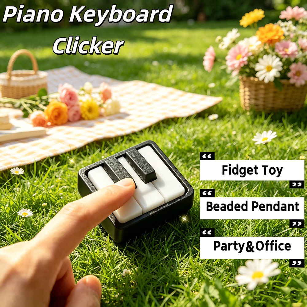 Mini Piano Keyboard Clicker 3D - огляд і ціна 3D Printing Keychain