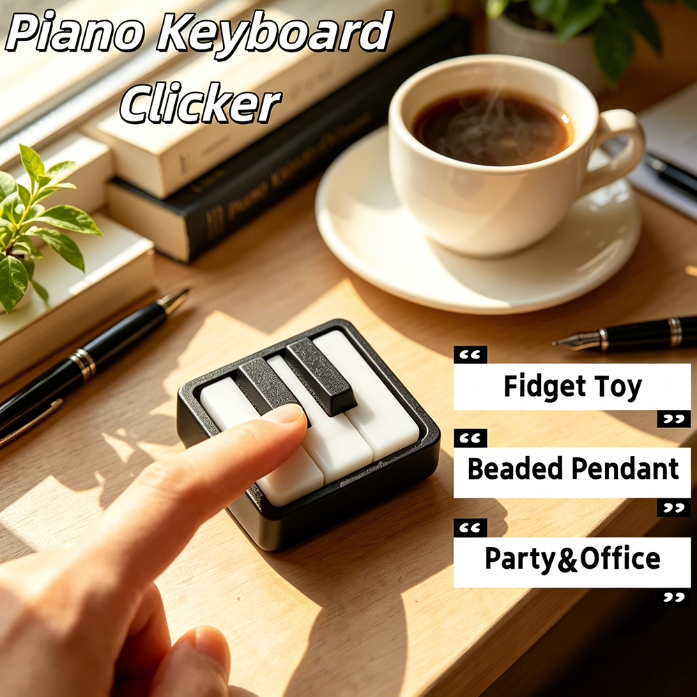 Mini Piano Keyboard Clicker 3D - огляд і ціна 3D Printing Keychain