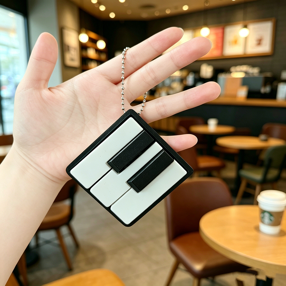 Mini Piano Keyboard Clicker 3D - огляд і ціна 3D Printing Keychain