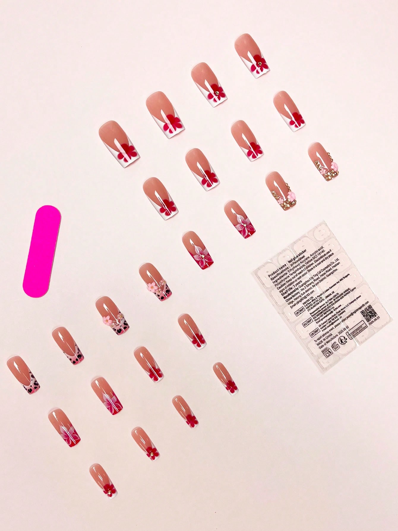 24pcs/Set Y2K Baddie Style Med - огляд і ціна 3D Printing Nails