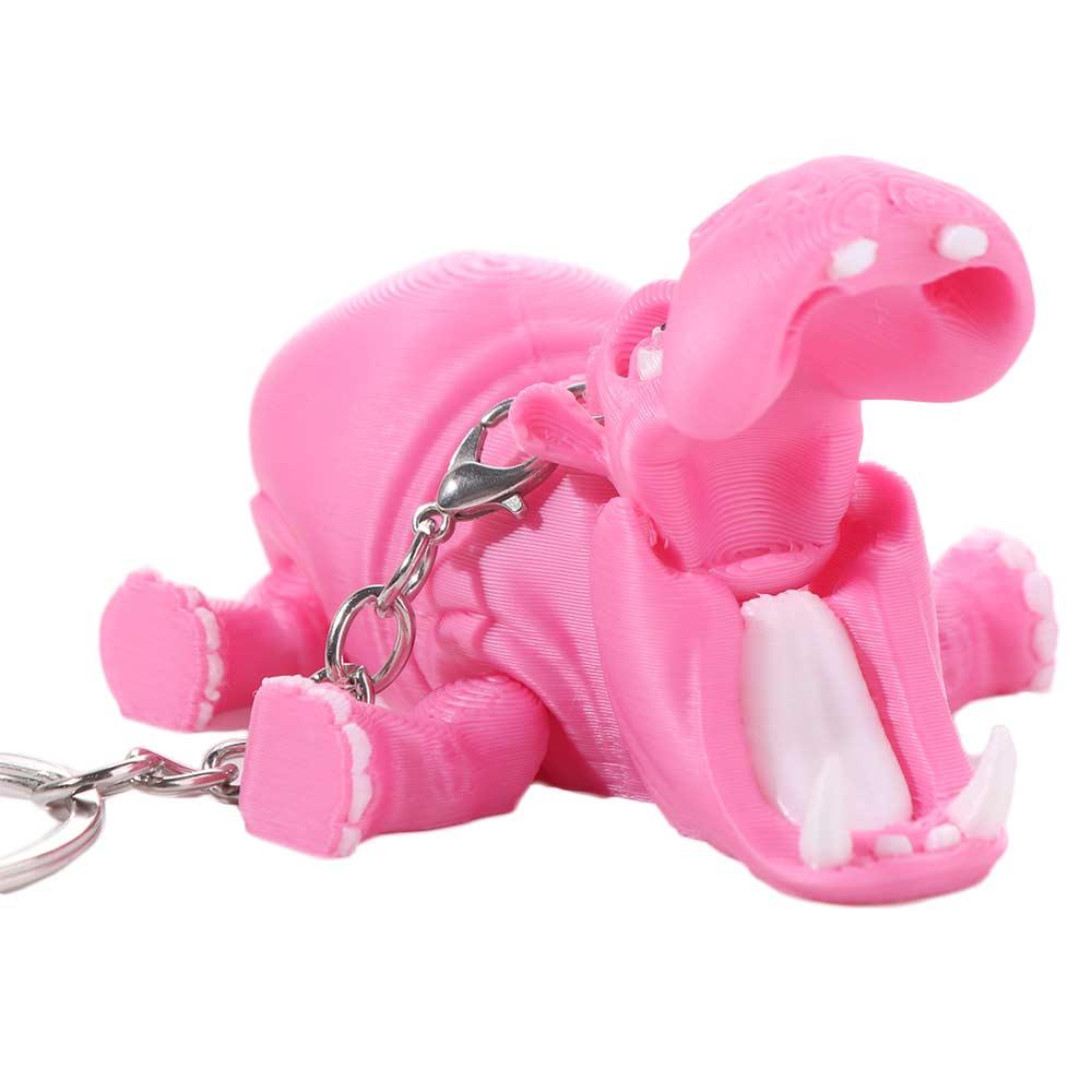 PLA Pink Hippopotamus Keychain - огляд і ціна 3D Printing Keychain
