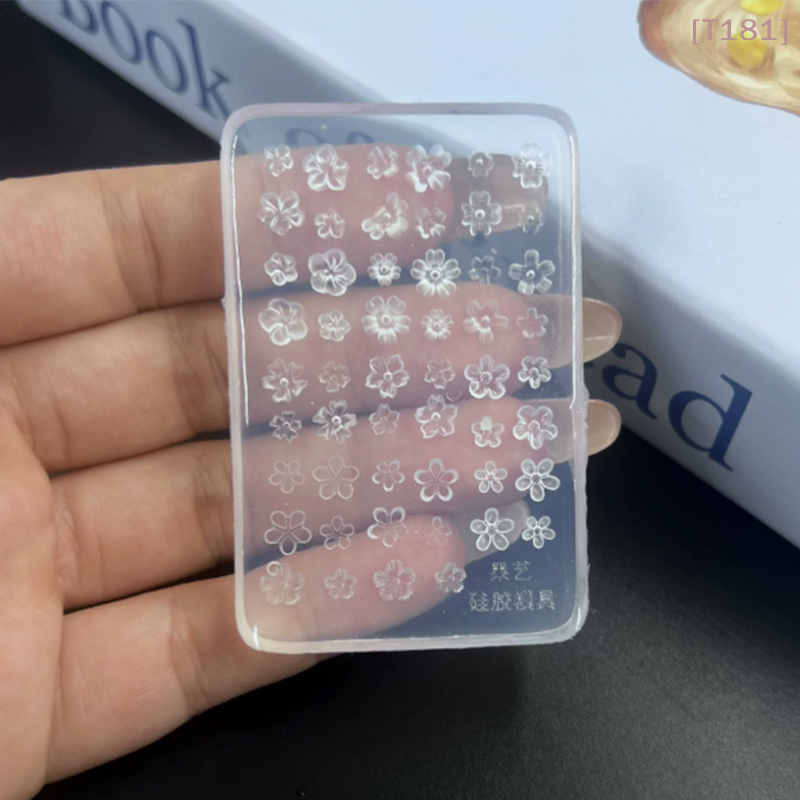Pcs Silicone Nail Art Mold Flo - огляд і ціна 3D Printing Nails