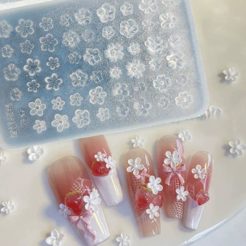 Pcs Silicone Nail Art Mold Flo - огляд і ціна 3D Printing Nails