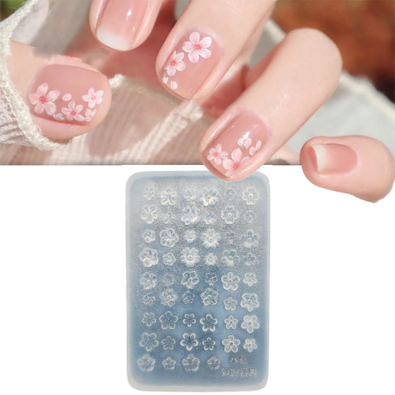 Pcs Silicone Nail Art Mold Flo - огляд і ціна 3D Printing Nails