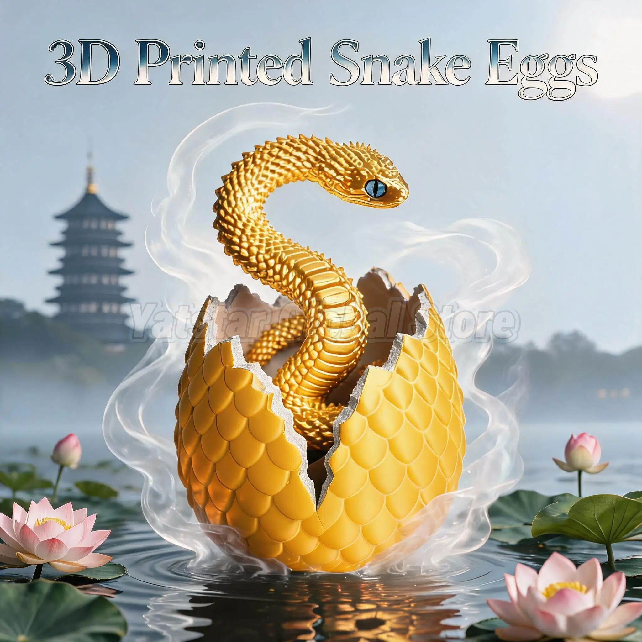 3D Printed Snake Egg Toy Creat - огляд і ціна 3D Printing Joint