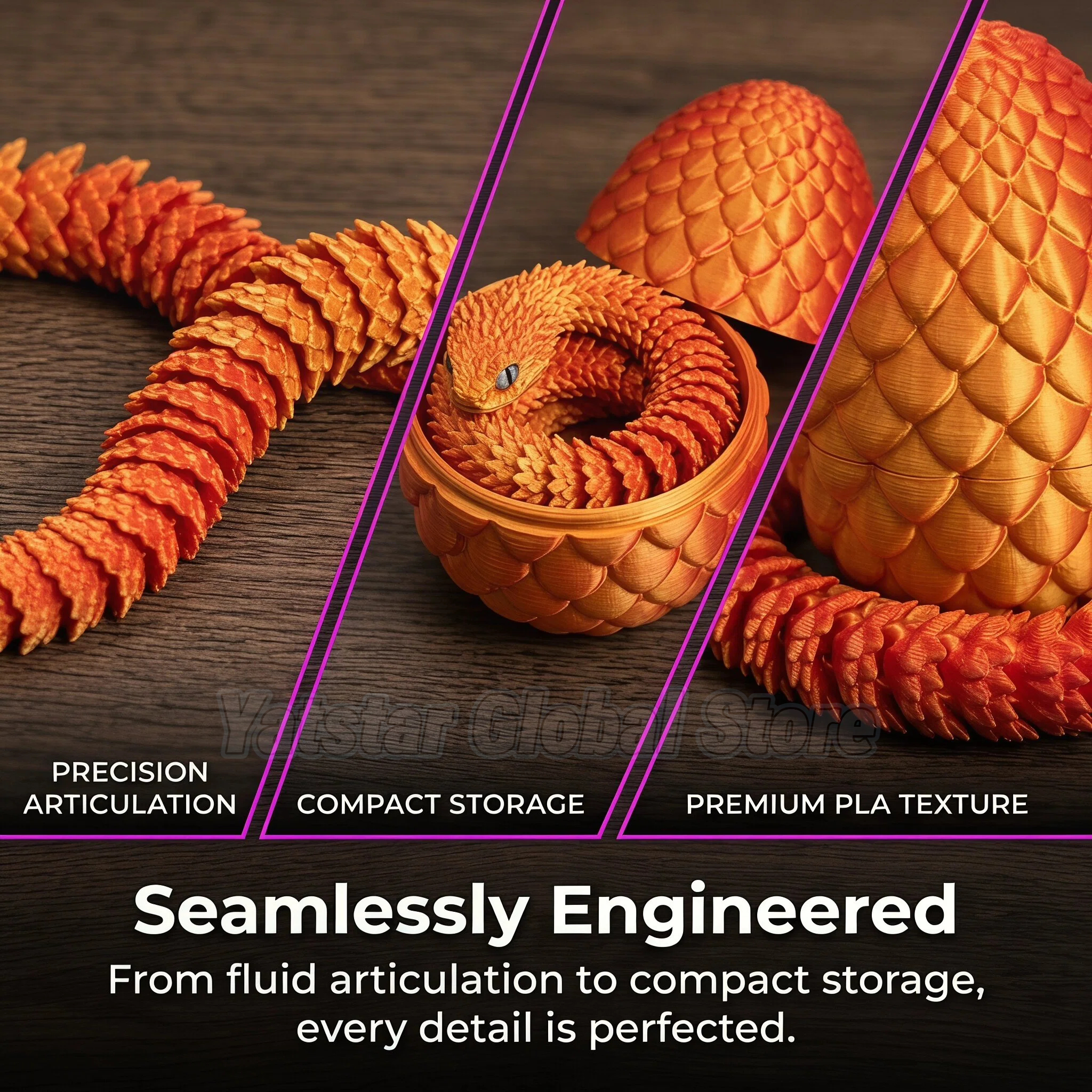 3D Printed Snake Egg Toy Creat - огляд і ціна 3D Printing Joint