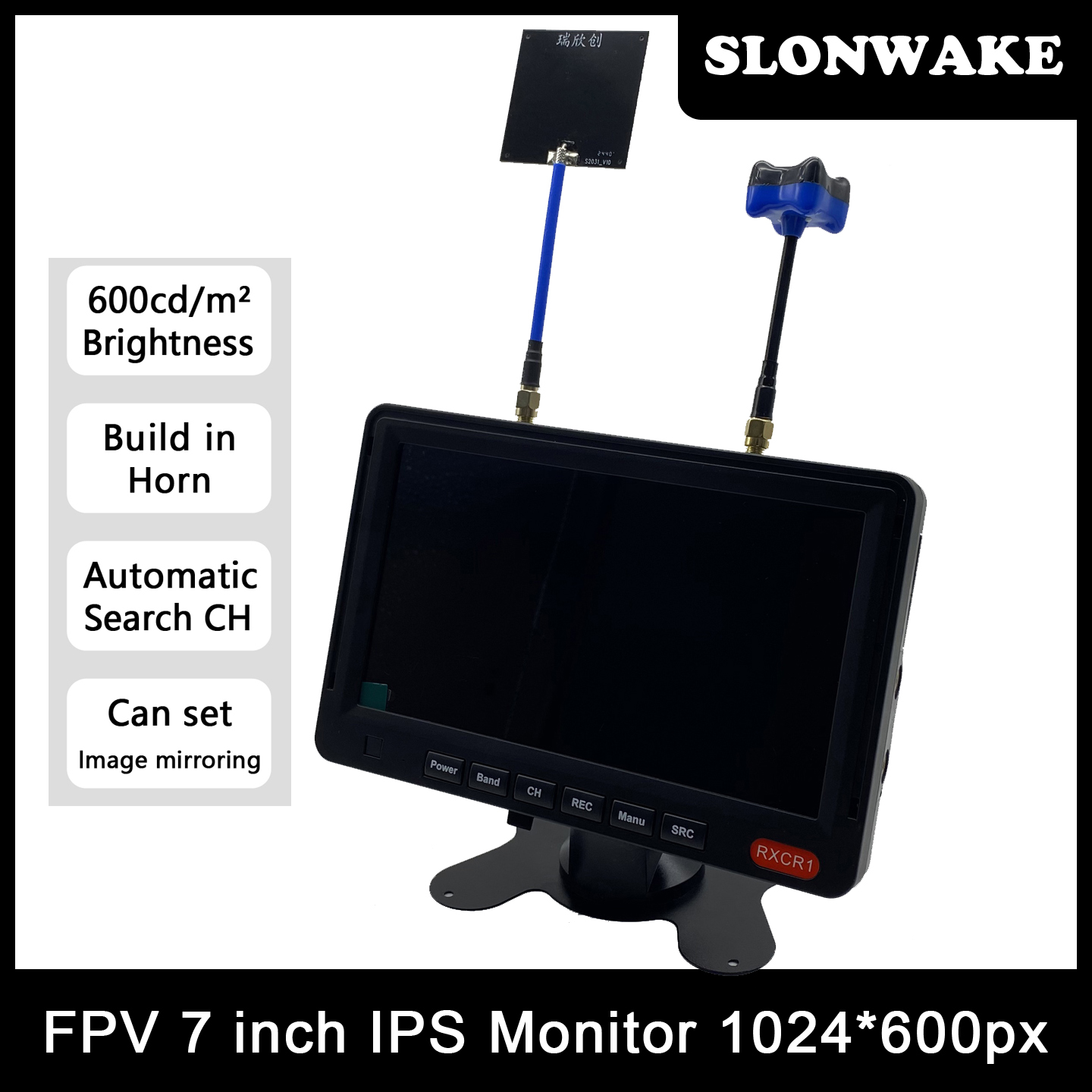 5.8G 48CH 7 Inch FPV Monitor 1 - огляд і ціна Build Plate